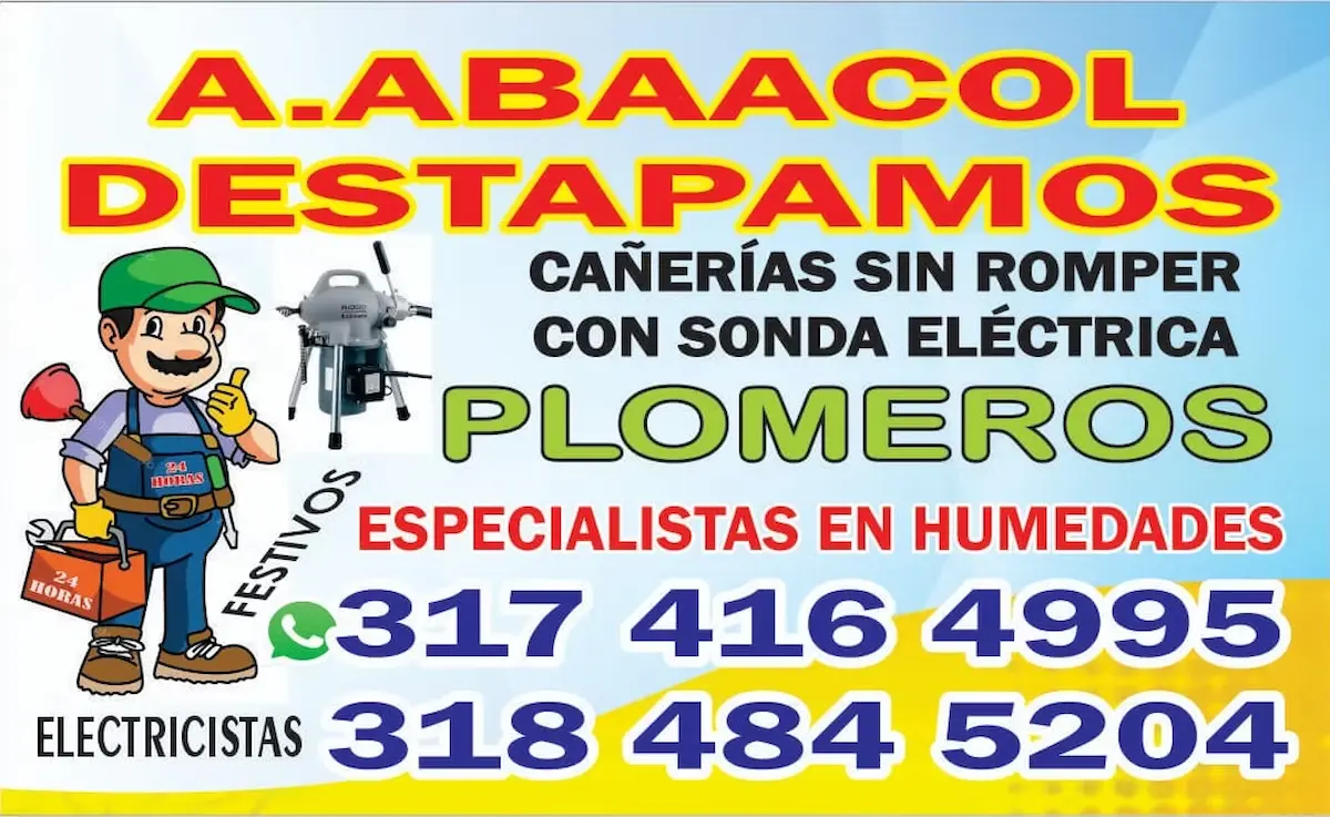 Abaacol Destapamos | Plomeros en Cali información de contacto
